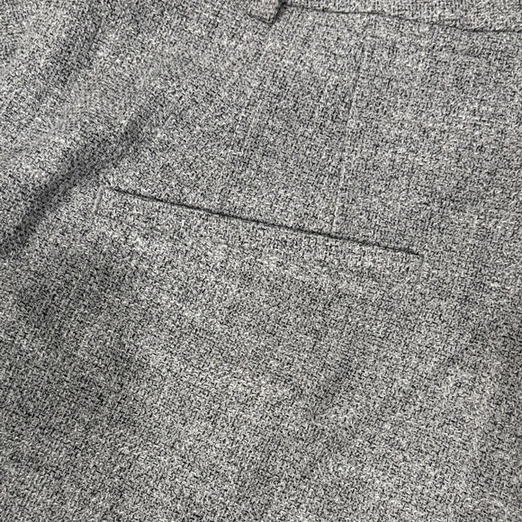 H&M Gray Tweed Double Pleated Wide Leg Trousers - Picture 8 of 13